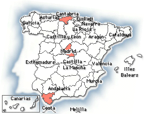 Mapa Geogrfico de Distribuidores